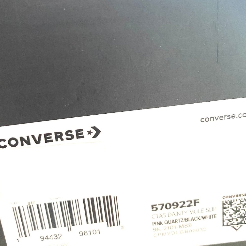 💖MEGA SALE💖CONVERSE Backles Women CTAS Dainty Mule Slip  Pink Quartz 570922F - Picture 10 of 10